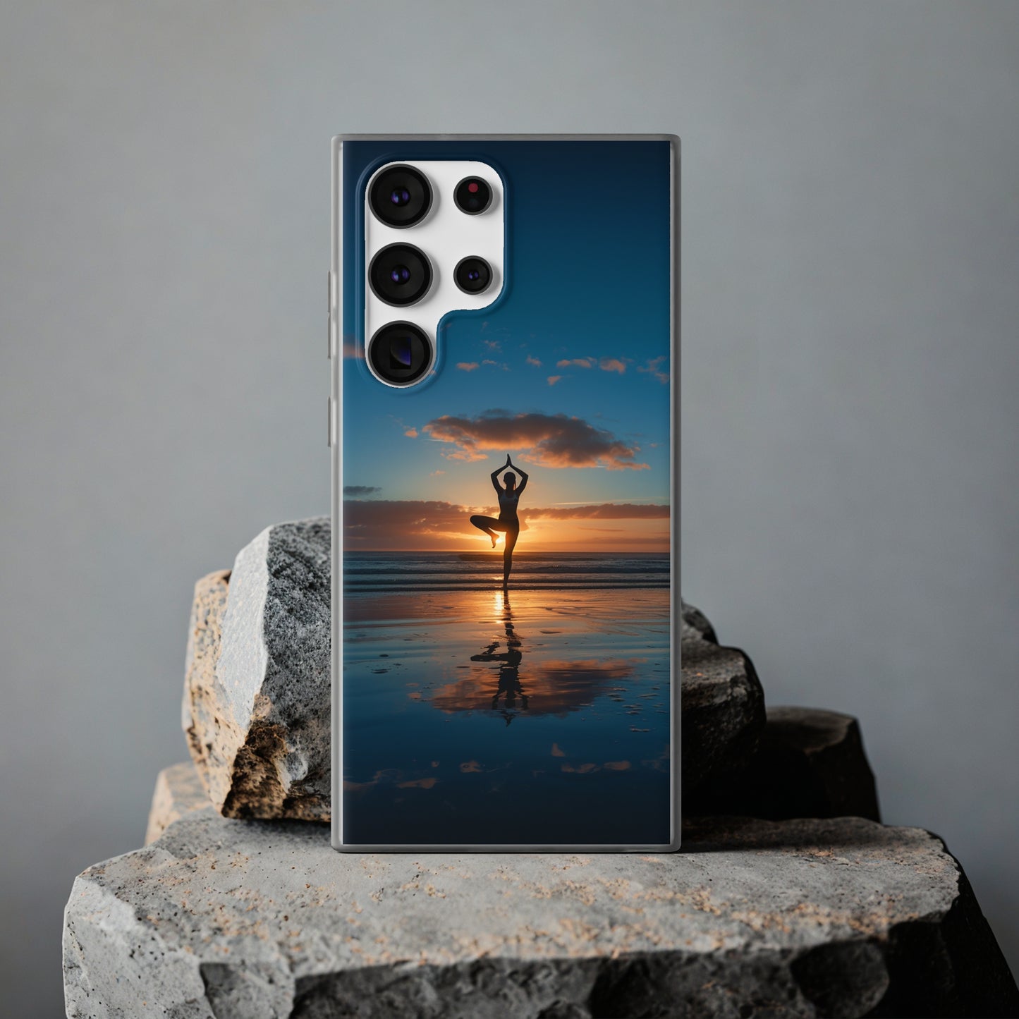 Yoga on the beach Phone Case | iPhone / Samsung