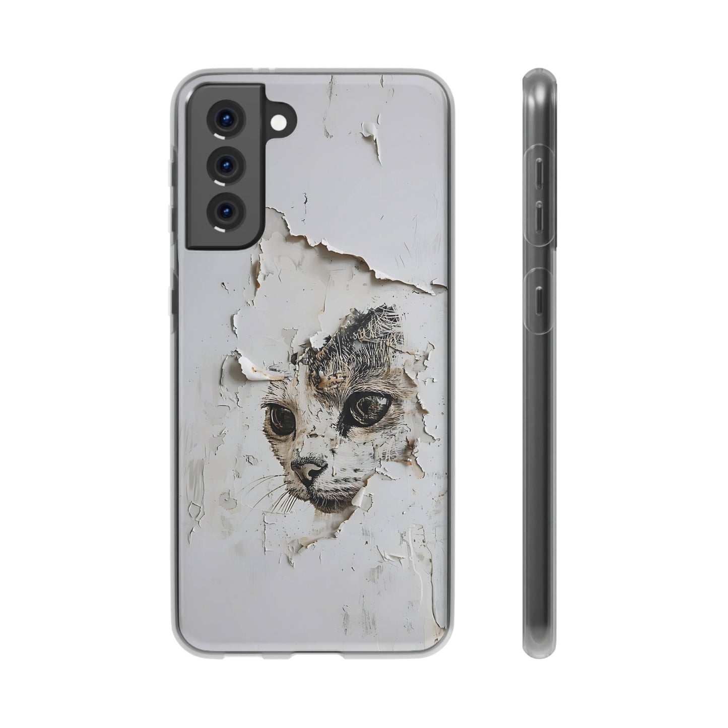 Vhils inspired Cat Phone Case | iPhone / Samsung