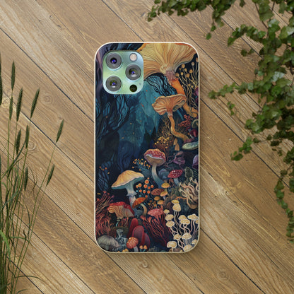 Mushroom Forest Biodegradable Phone Case | iPhone / Samsung