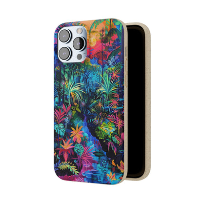 Colourful Rain Forest Biodegradable Phone Case | iPhone / Samsung