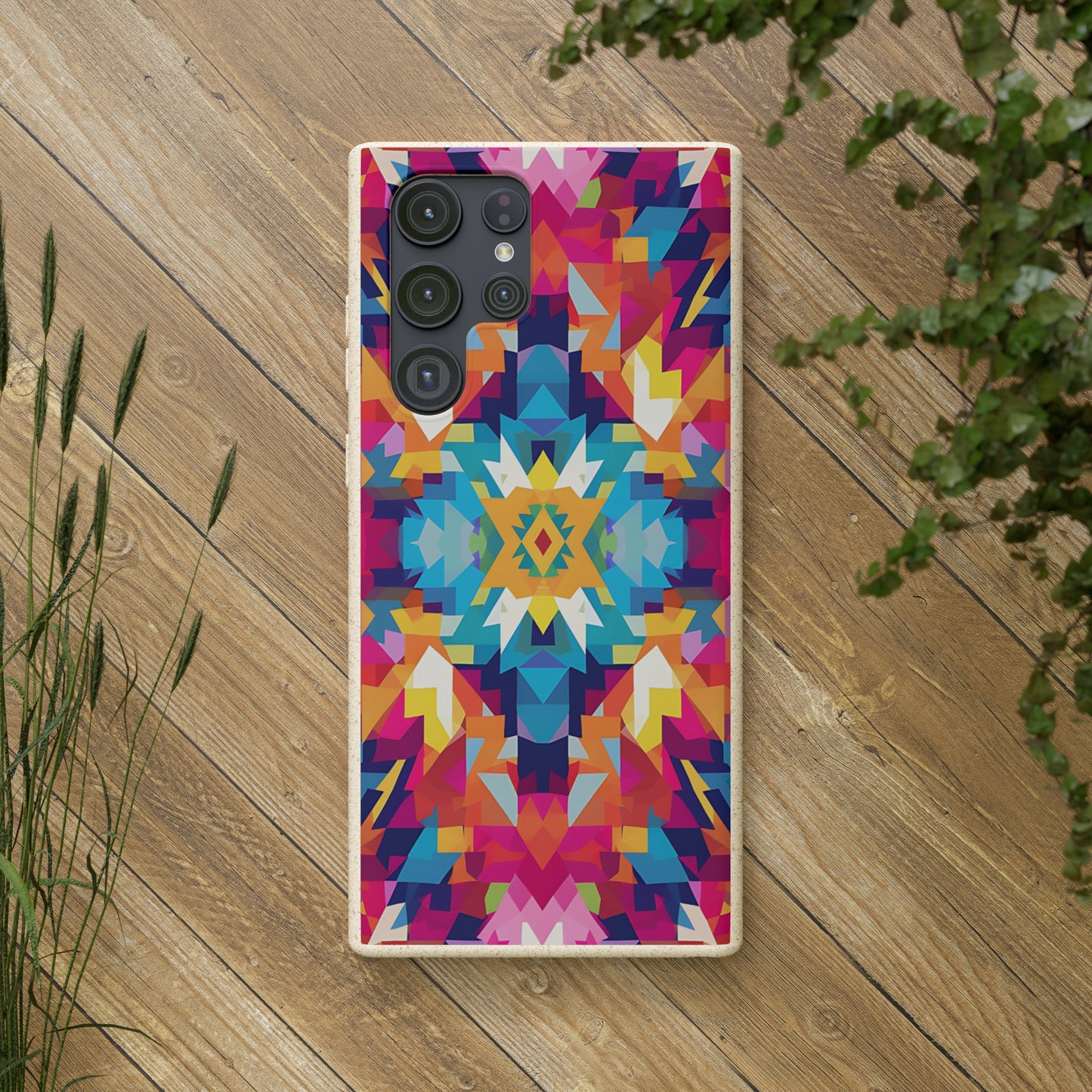 Bold, colourful pattern Biodegradable Phone Case | iPhone / Samsung