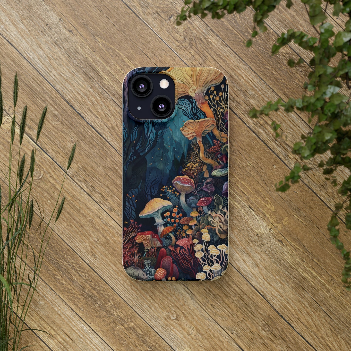 Mushroom Forest Biodegradable Phone Case | iPhone / Samsung