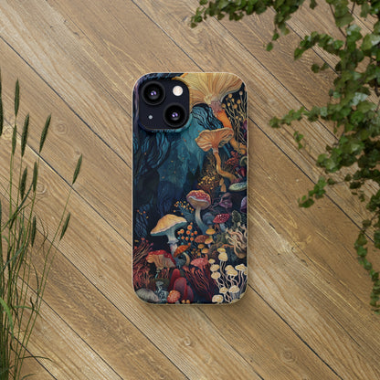 Mushroom Forest Biodegradable Phone Case | iPhone / Samsung