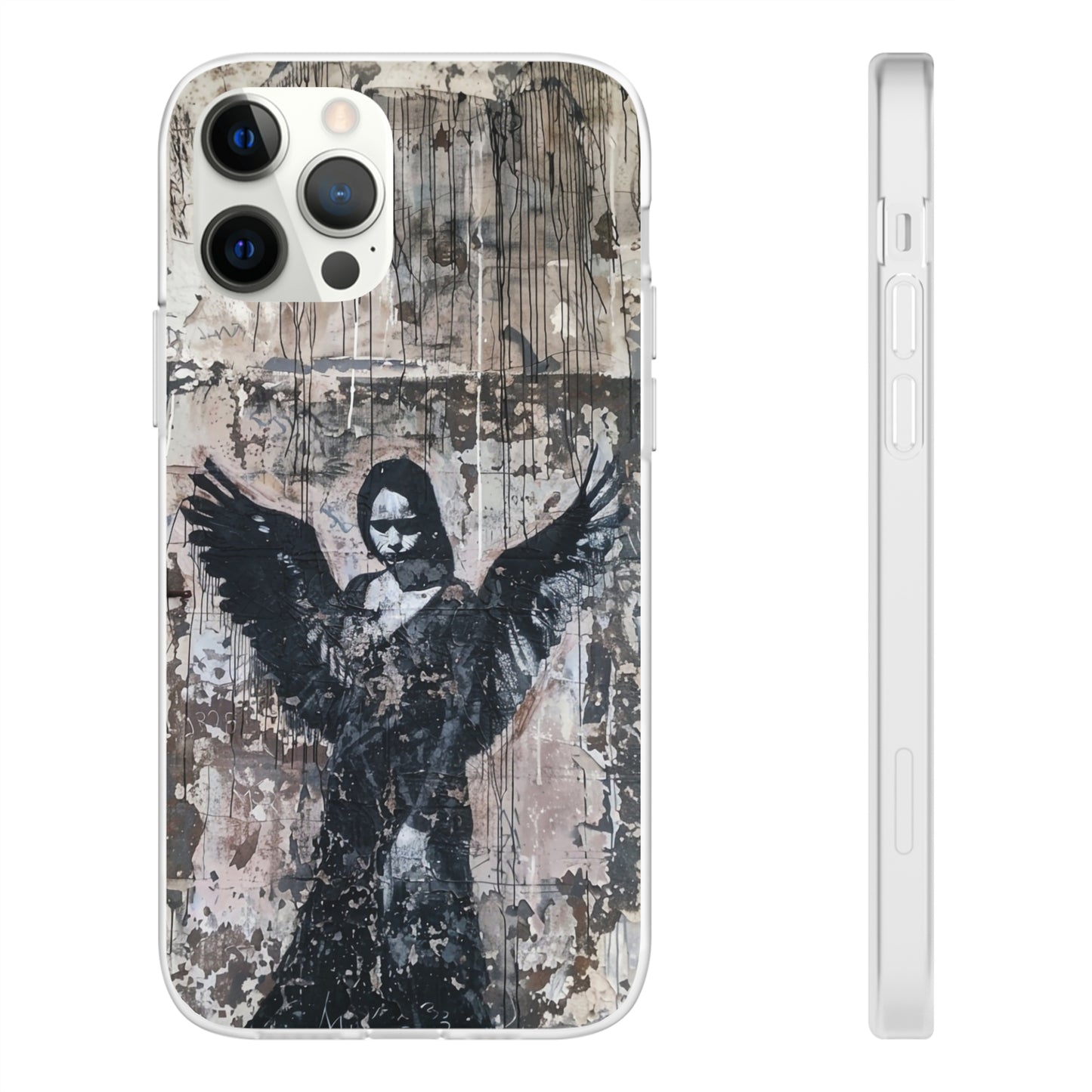 Vhils inspired Gothic Dark Angel Phone Case