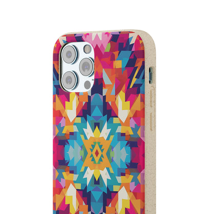 Bold, colourful pattern Biodegradable Phone Case | iPhone / Samsung