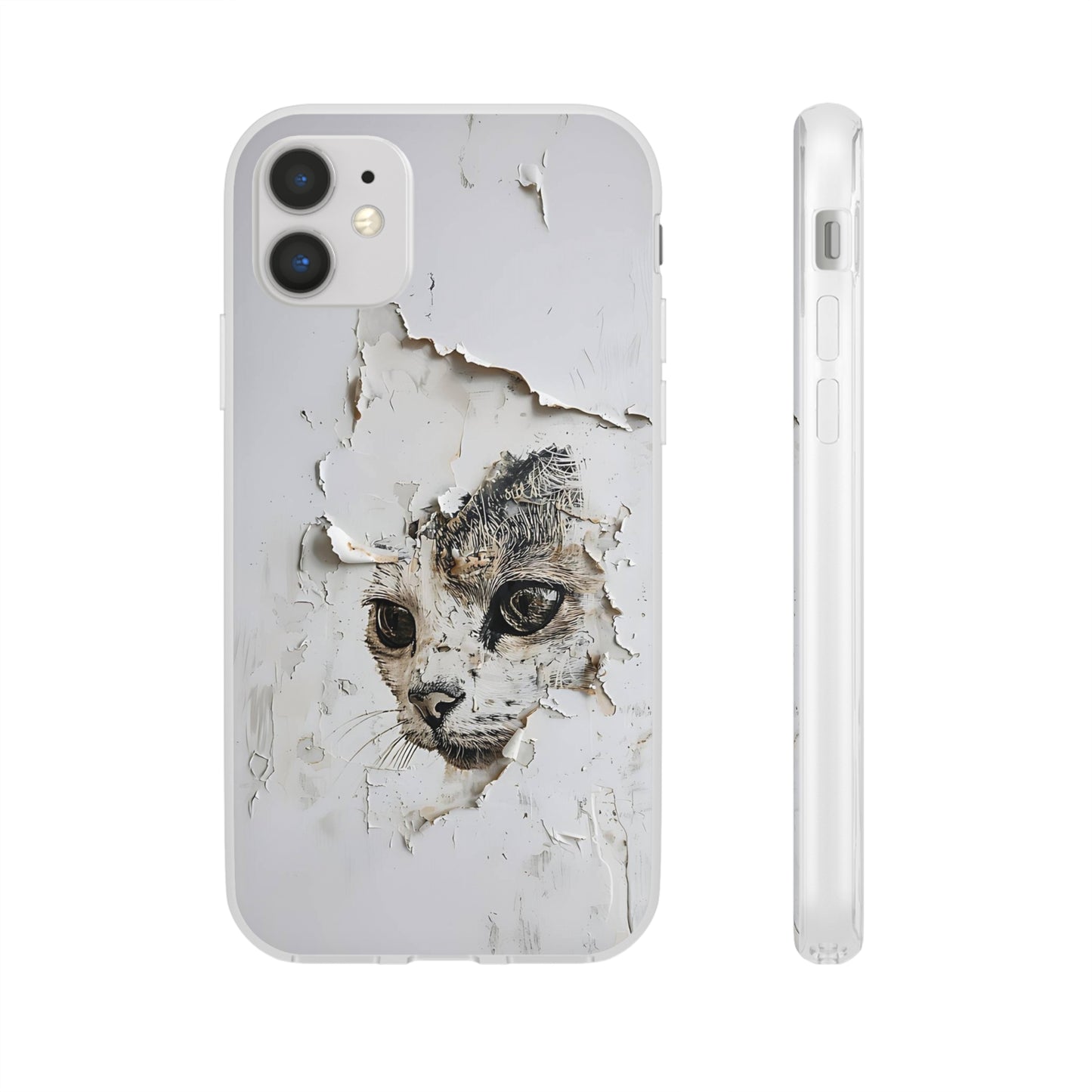 Vhils inspired Cat Phone Case | iPhone / Samsung