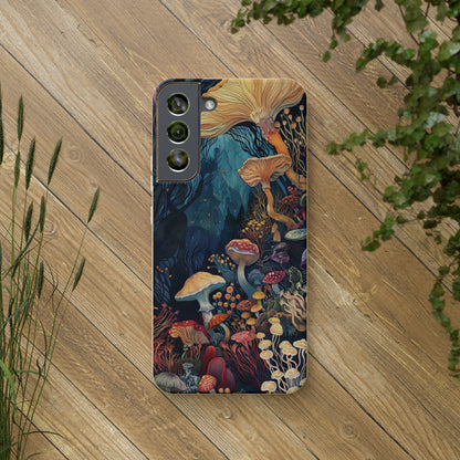 Mushroom Forest Biodegradable Phone Case | iPhone / Samsung