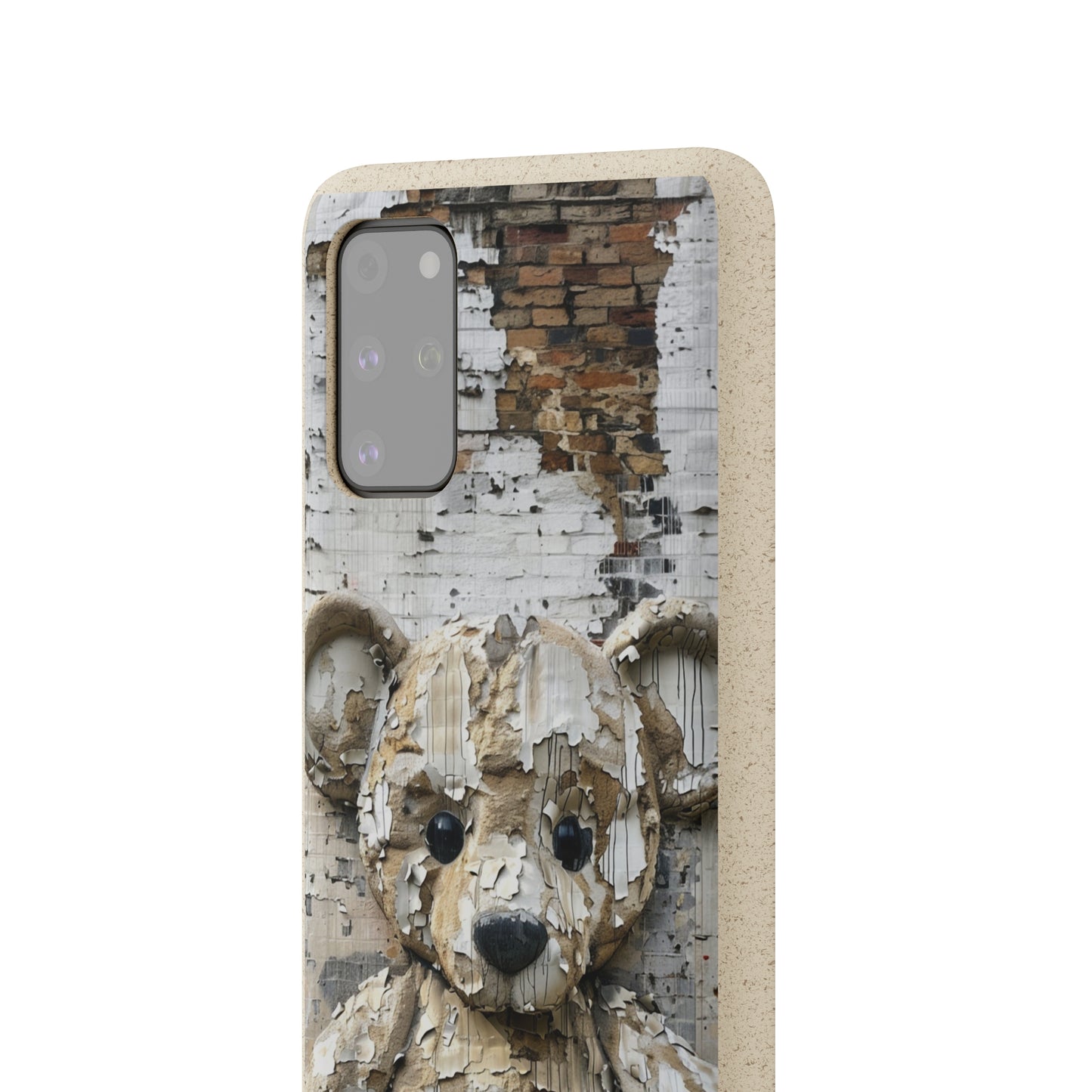 Vhils inspired Teddy Bear Biodegradable Phone Case | iPhone / Samsung