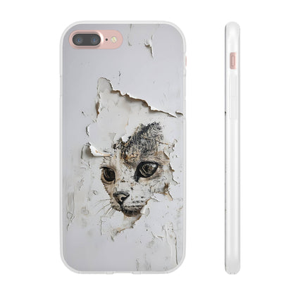 Vhils inspired Cat Phone Case | iPhone / Samsung