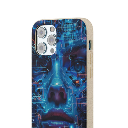 Cyberpunk woman Biodegradable Phone Case | iPhone / Samsung