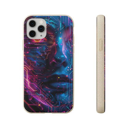 Cyberpunk woman Biodegradable Phone Case | iPhone / Samsung