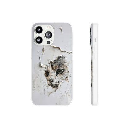 Vhils inspired Cat Phone Case | iPhone / Samsung