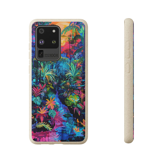 Colourful Rain Forest Biodegradable Phone Case | iPhone / Samsung