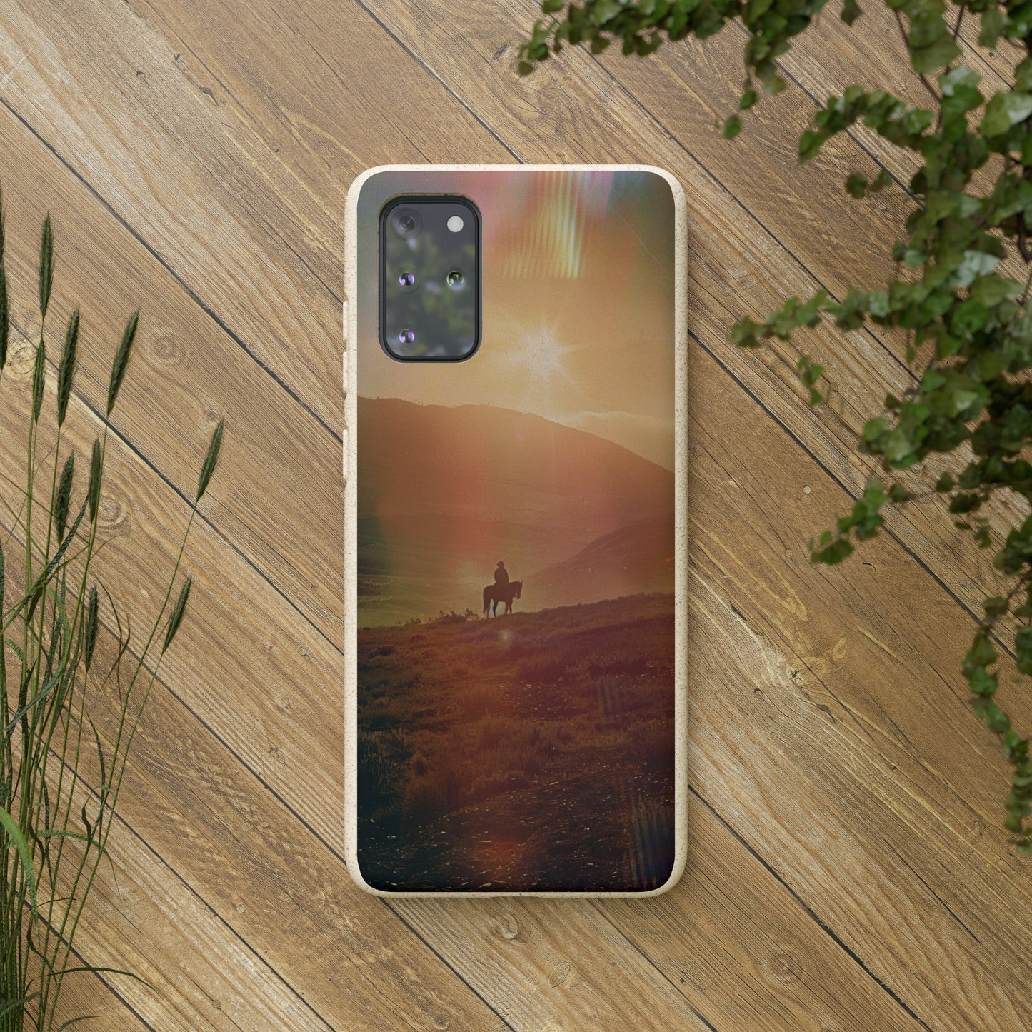 Horse rider cinematic Biodegradable Phone Case | iPhone / Samsung