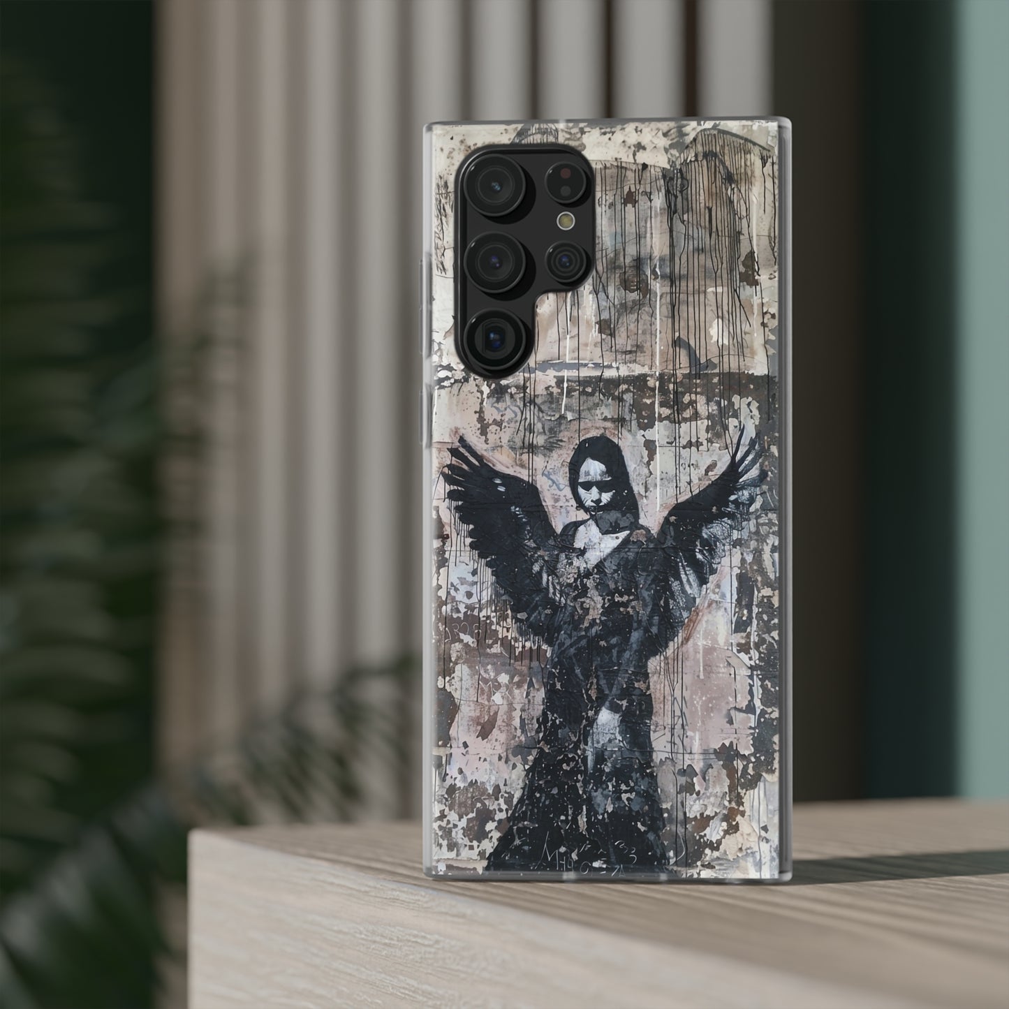 Vhils inspired Gothic Dark Angel Phone Case