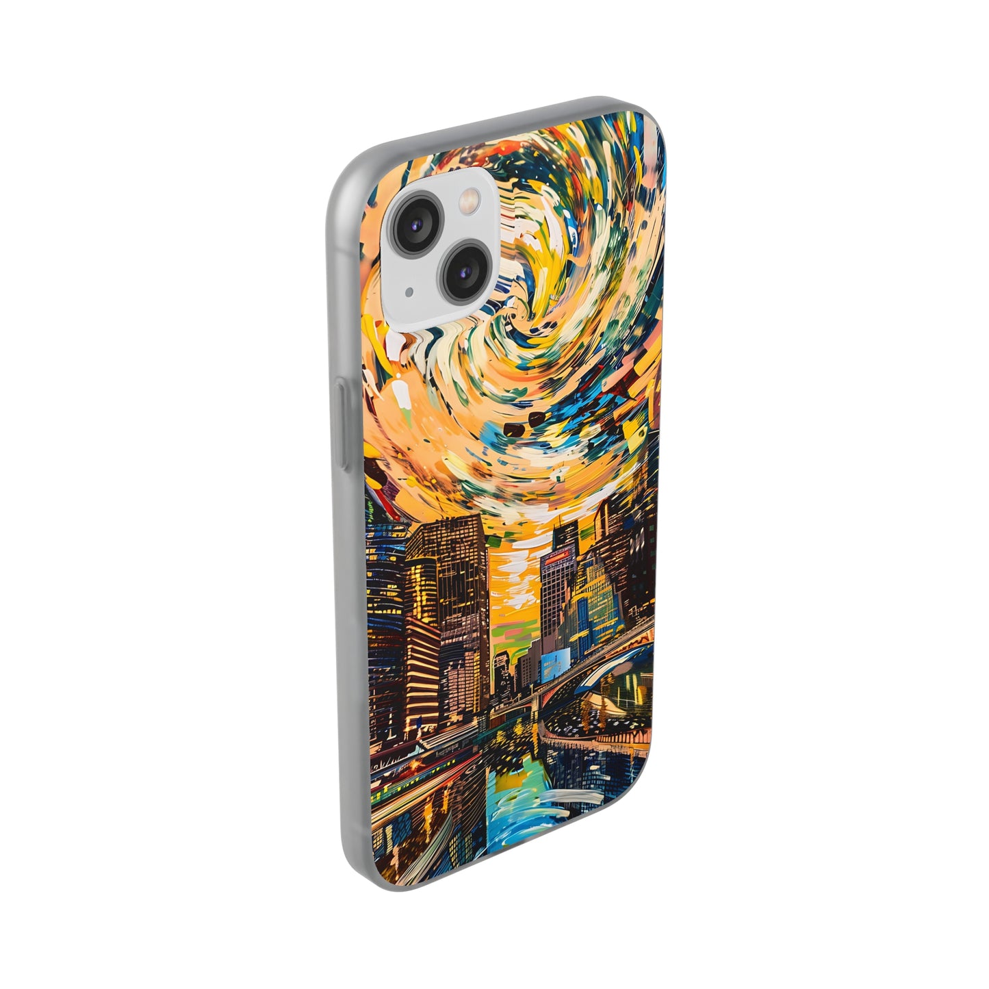 Van Gogh inspired City scene | iPhone/Samsung | Slimline Phone Case