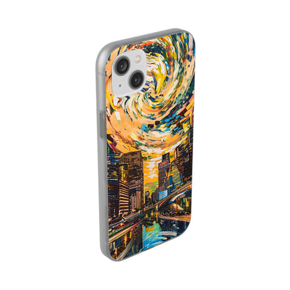 Van Gogh inspired City scene | iPhone/Samsung | Slimline Phone Case