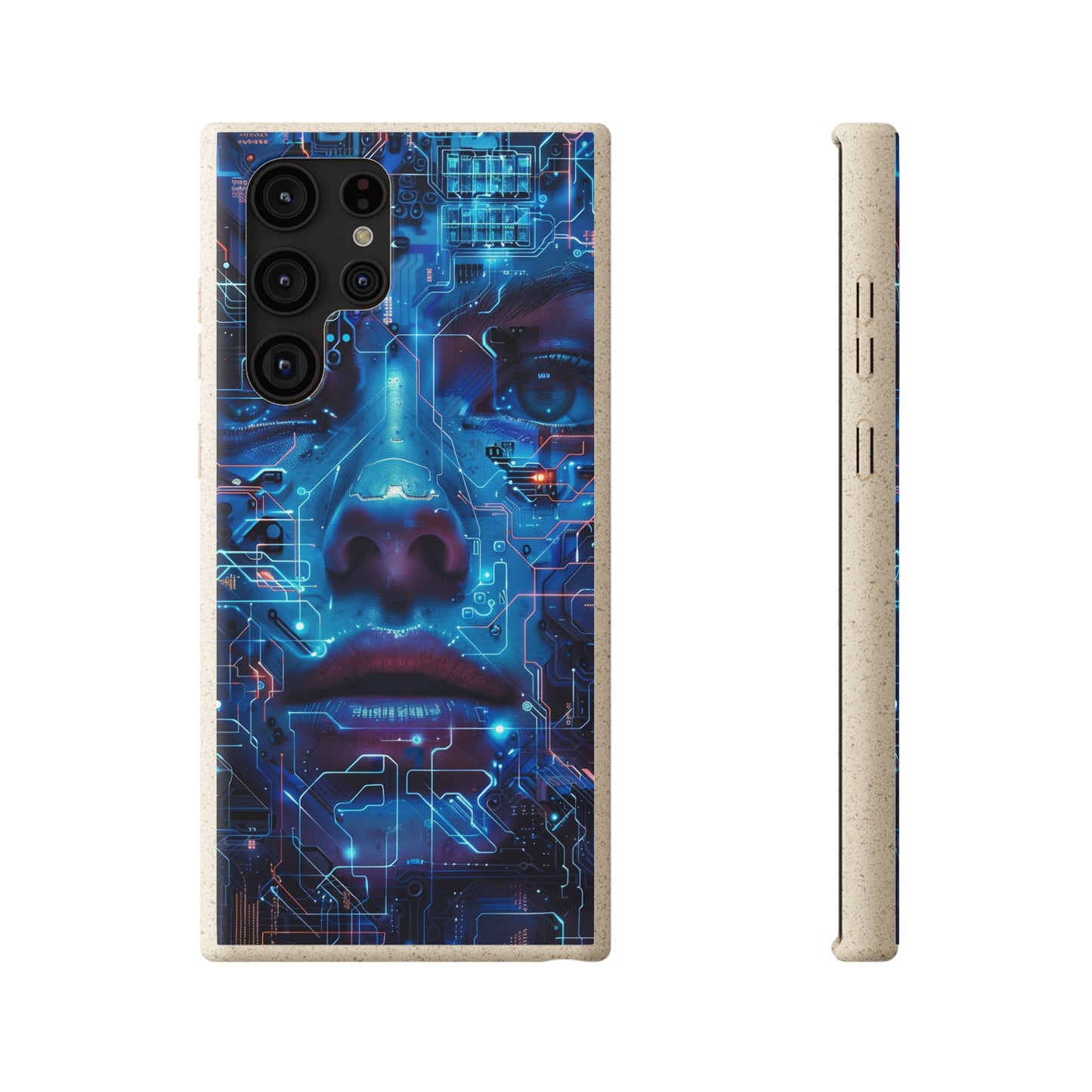 Cyberpunk woman Biodegradable Phone Case | iPhone / Samsung