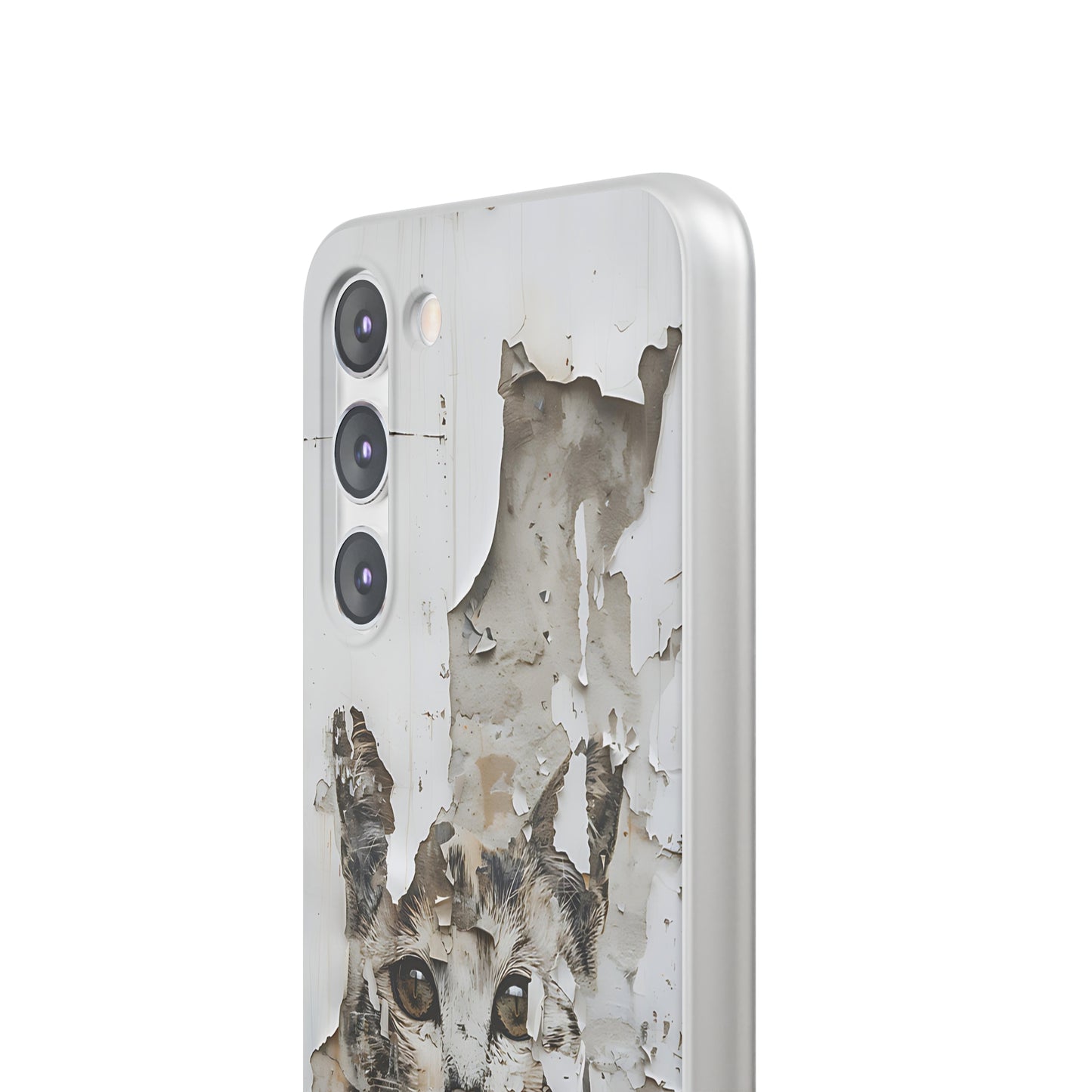 Vhils inspired grafitti Cat Phone Case