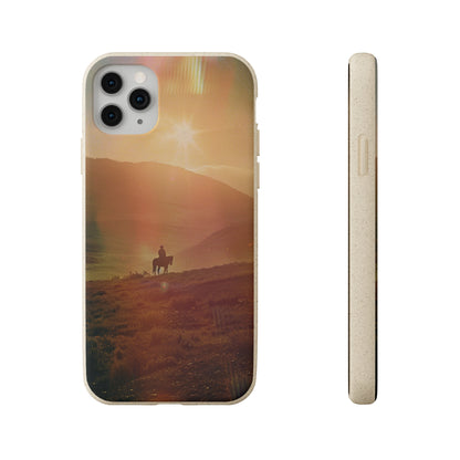 Horse rider cinematic Biodegradable Phone Case | iPhone / Samsung