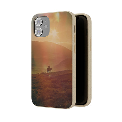 Horse rider cinematic Biodegradable Phone Case | iPhone / Samsung