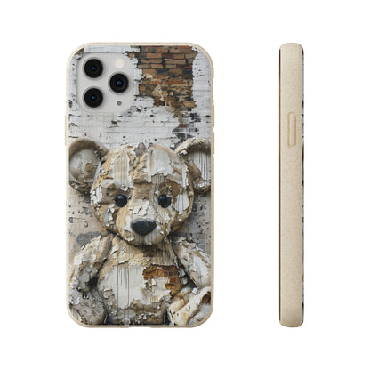 Vhils inspired Teddy Bear Biodegradable Phone Case | iPhone / Samsung