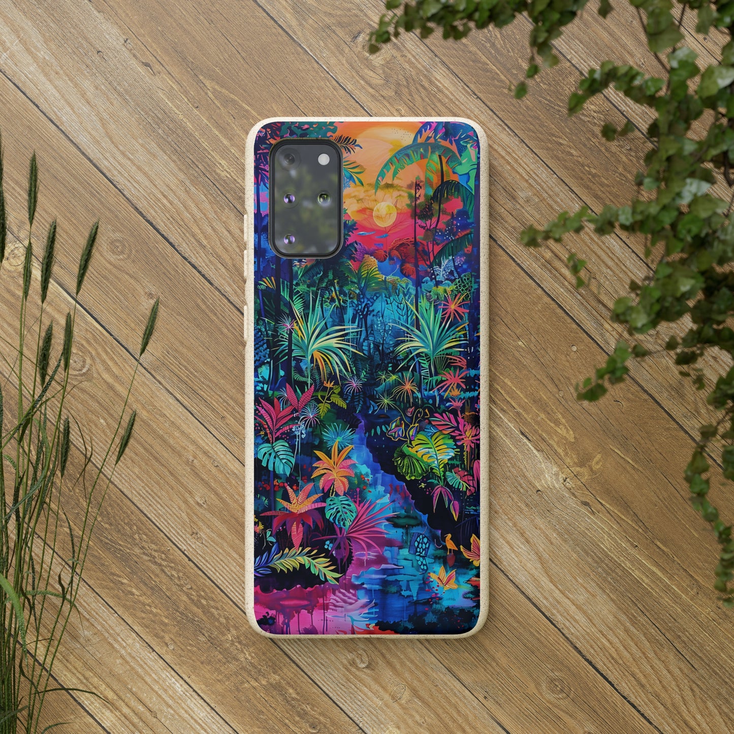 Colourful Rain Forest Biodegradable Phone Case | iPhone / Samsung