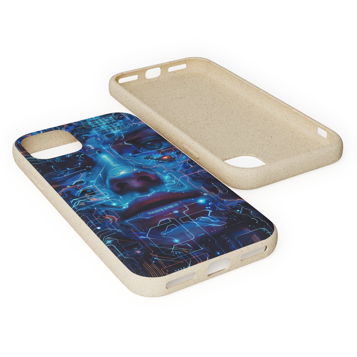 Cyberpunk woman Biodegradable Phone Case | iPhone / Samsung