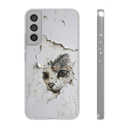 Vhils inspired Cat Phone Case | iPhone / Samsung