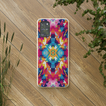 Bold, colourful pattern Biodegradable Phone Case | iPhone / Samsung