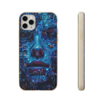 Cyberpunk woman Biodegradable Phone Case | iPhone / Samsung