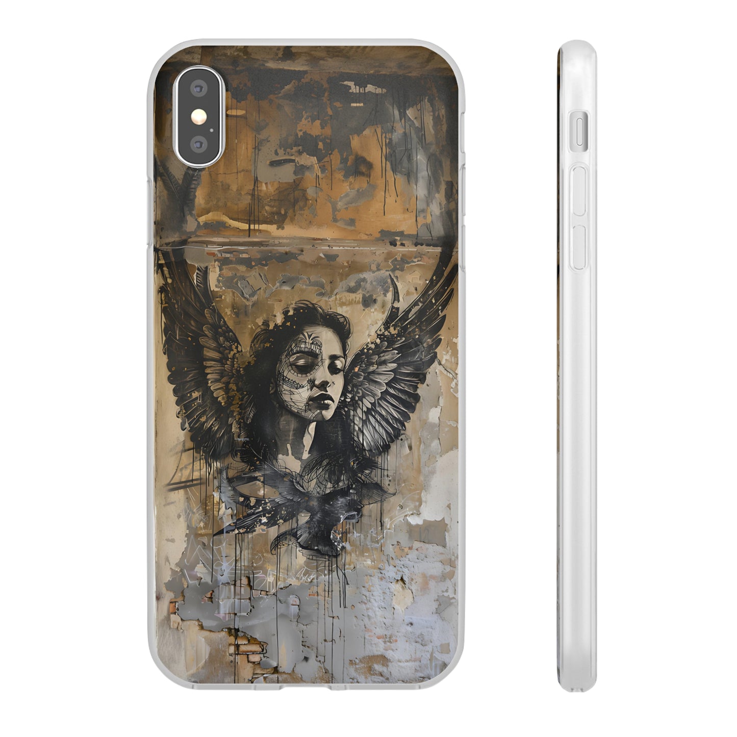 Vhils inspired Gothic Woman Phone Case