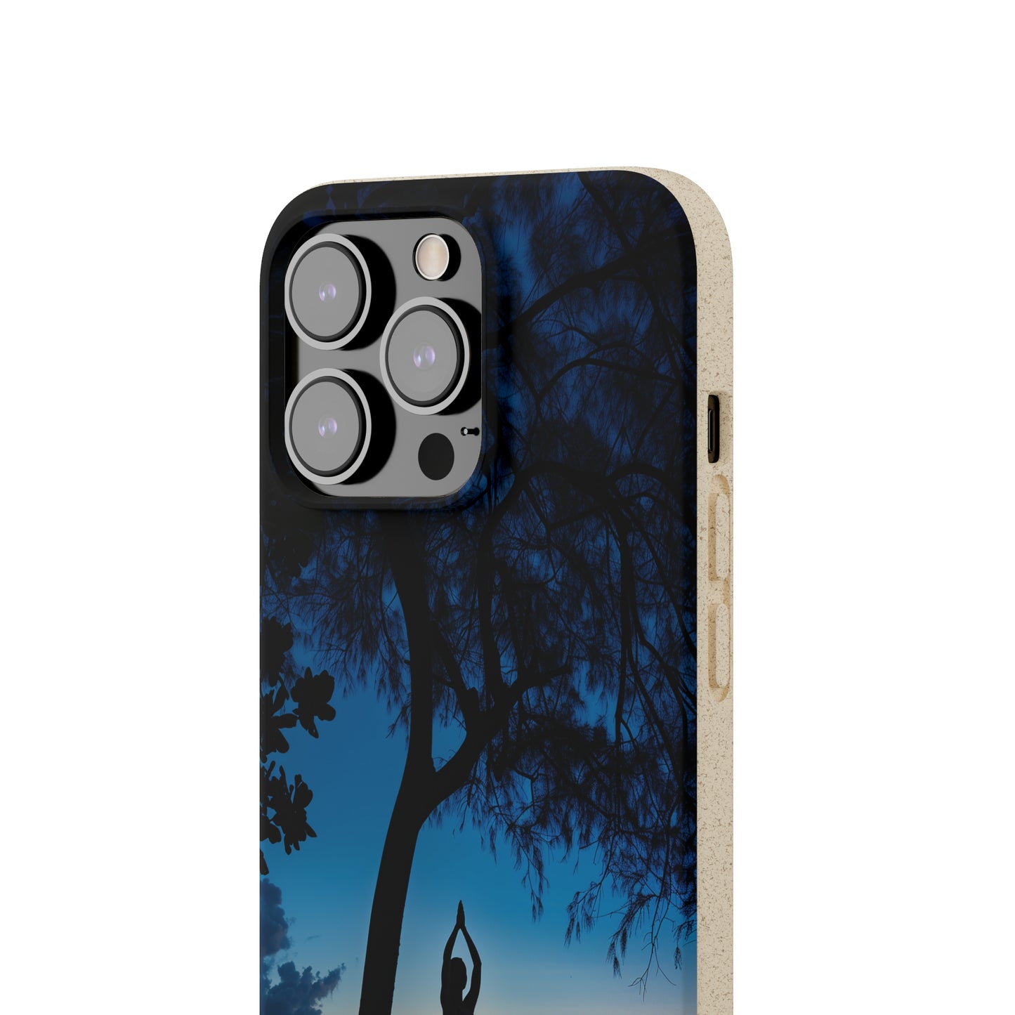 Yoga pose at Sunset on the beach Biodegradable Phone Case | iPhone / Samsung