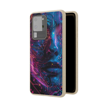 Cyberpunk woman Biodegradable Phone Case | iPhone / Samsung