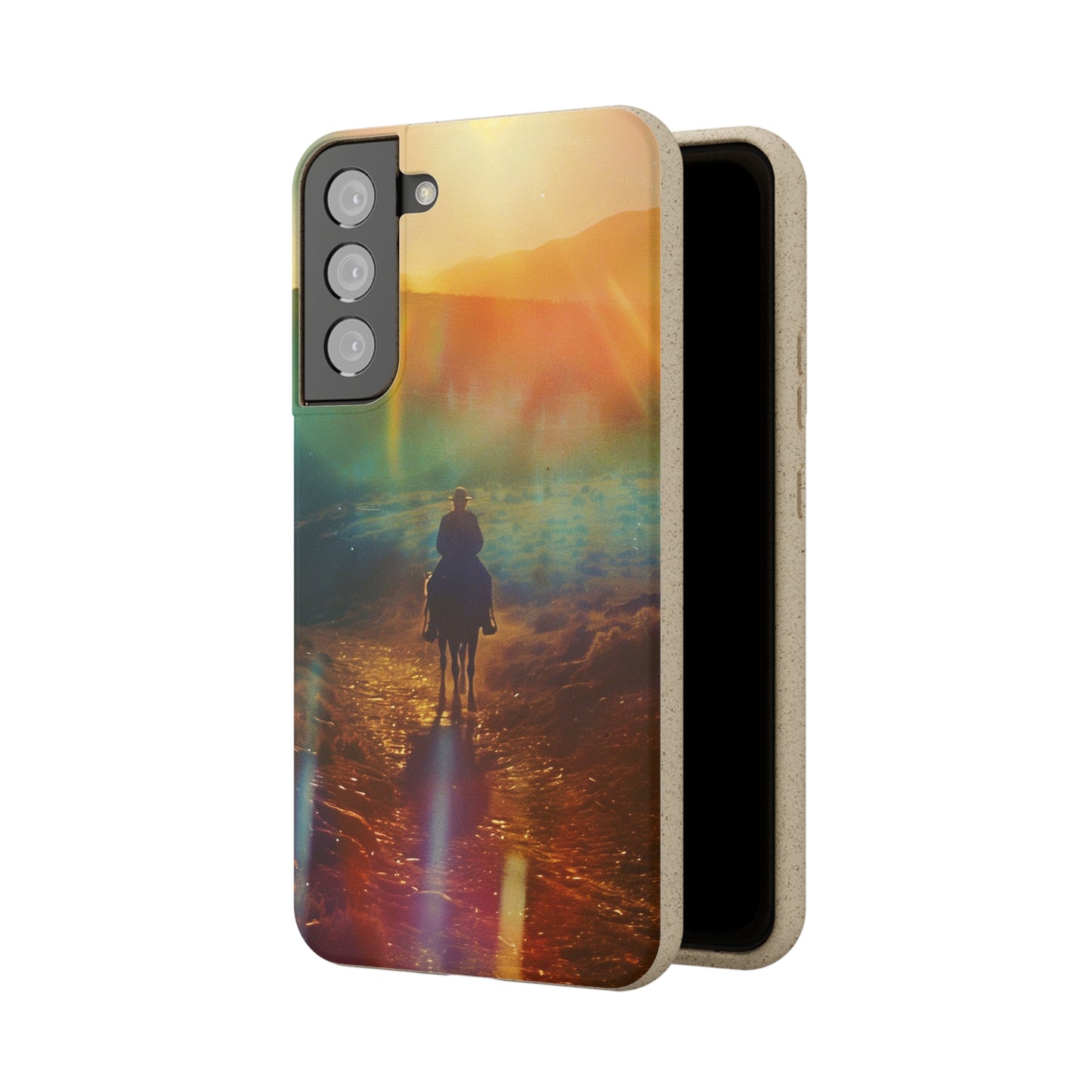 Horse rider cinematic Biodegradable Phone Case | iPhone / Samsung