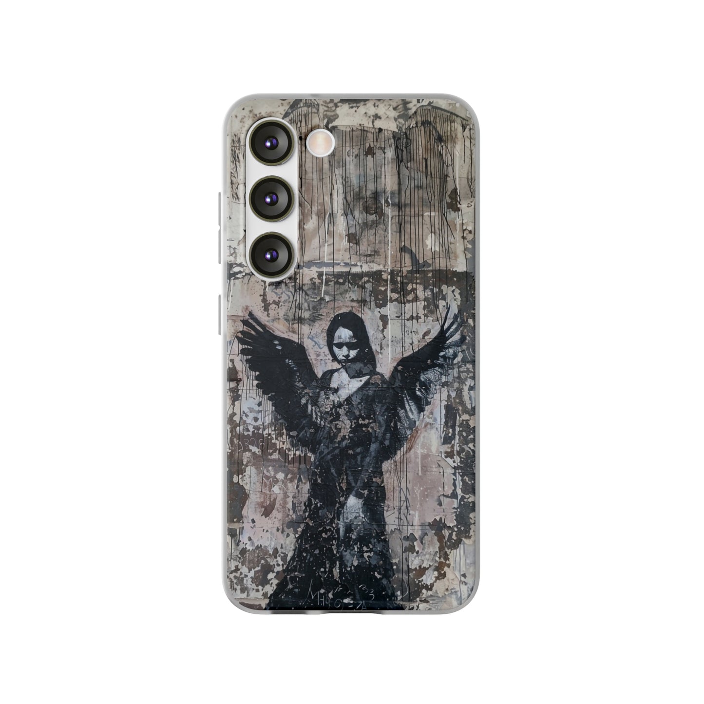 Vhils inspired Gothic Dark Angel Phone Case