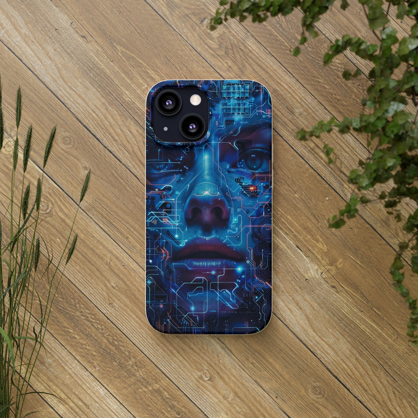 Cyberpunk woman Biodegradable Phone Case | iPhone / Samsung