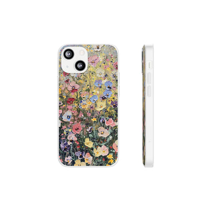 Damien Hirst Inspired Oil on Canvas Flowers | iPhone/Samsung | Slimline Phone Case