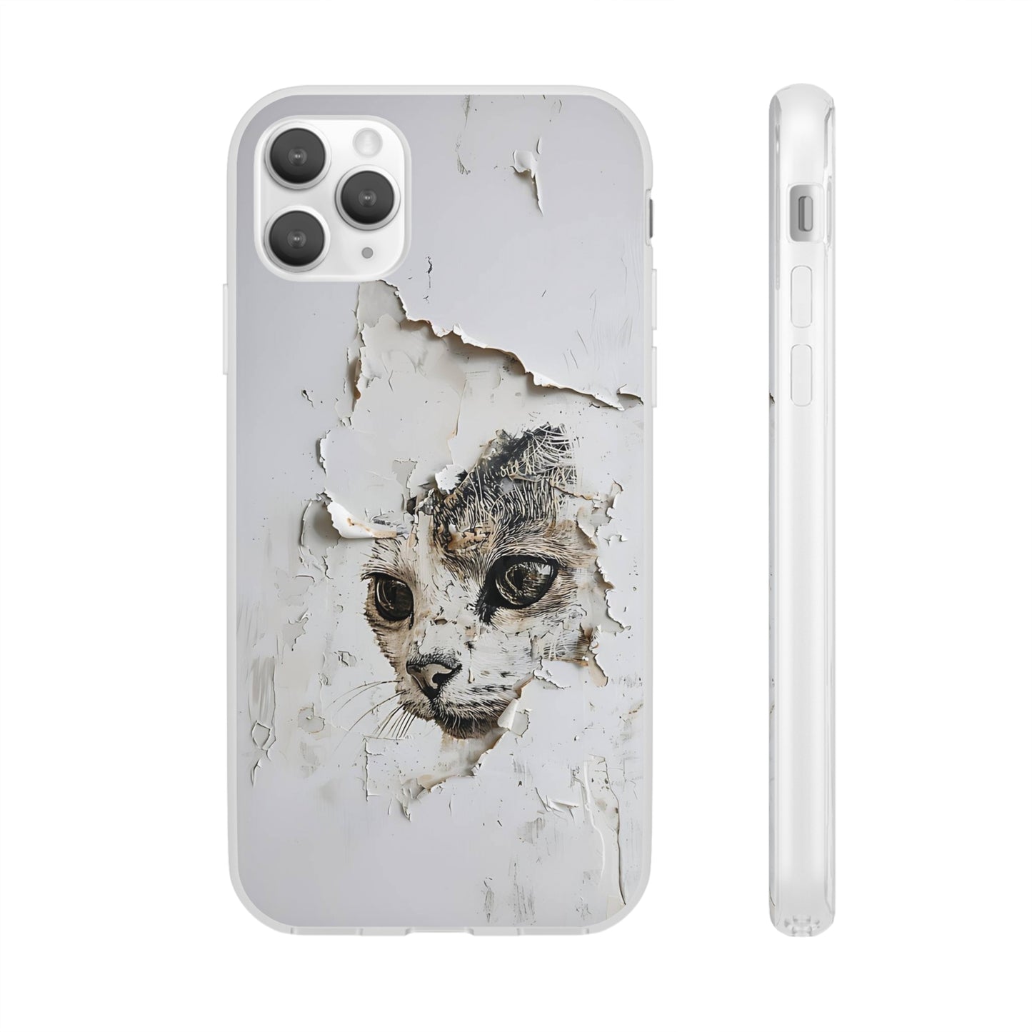 Vhils inspired Cat Phone Case | iPhone / Samsung