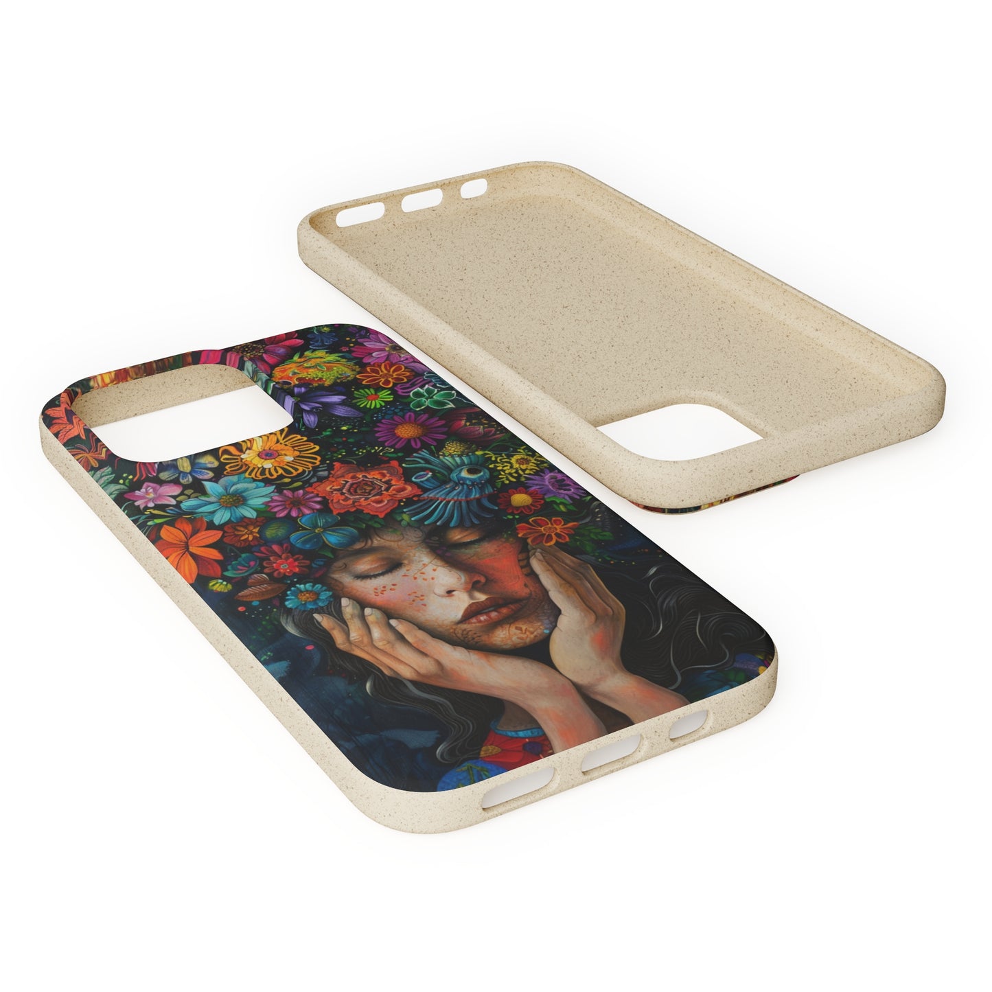 Flower woman Biodegradable Phone Case | iPhone / Samsung