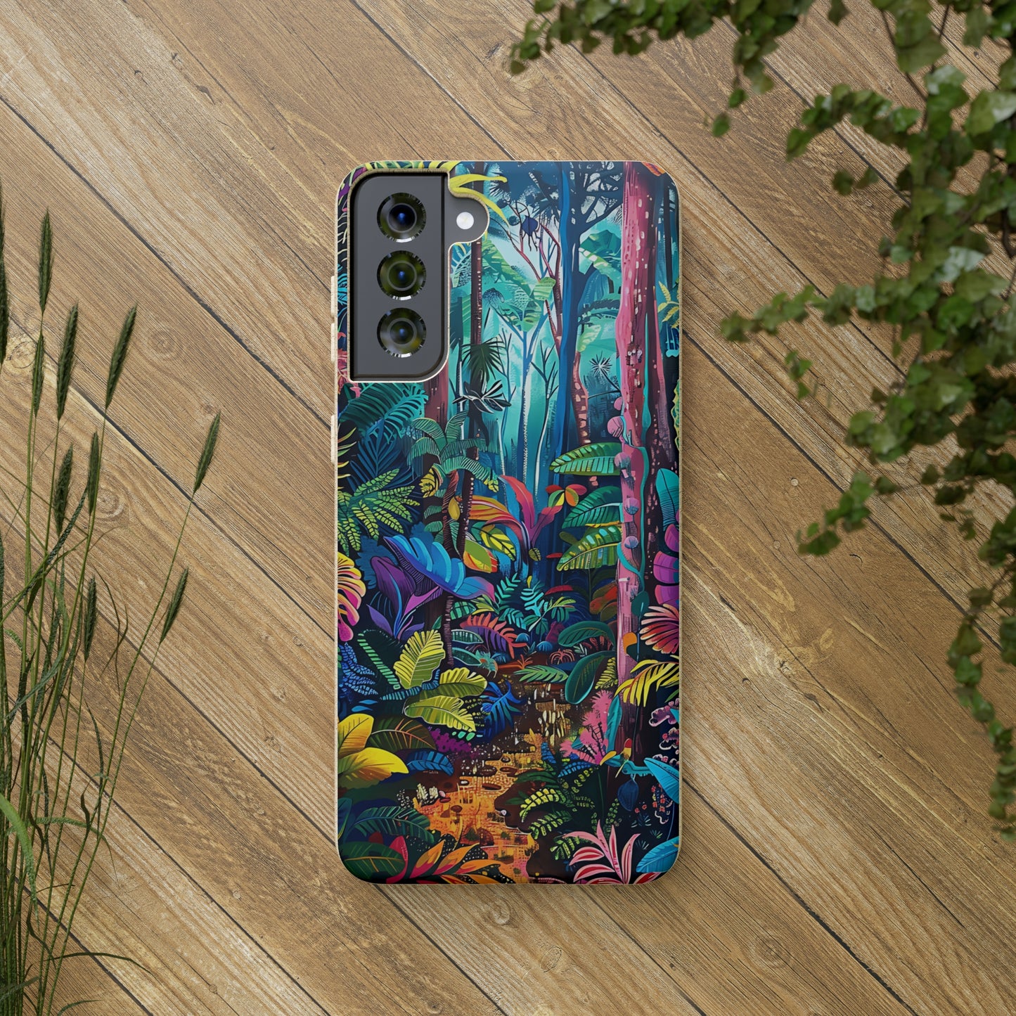 Colourful Rain Forest Biodegradable Phone Case | iPhone / Samsung