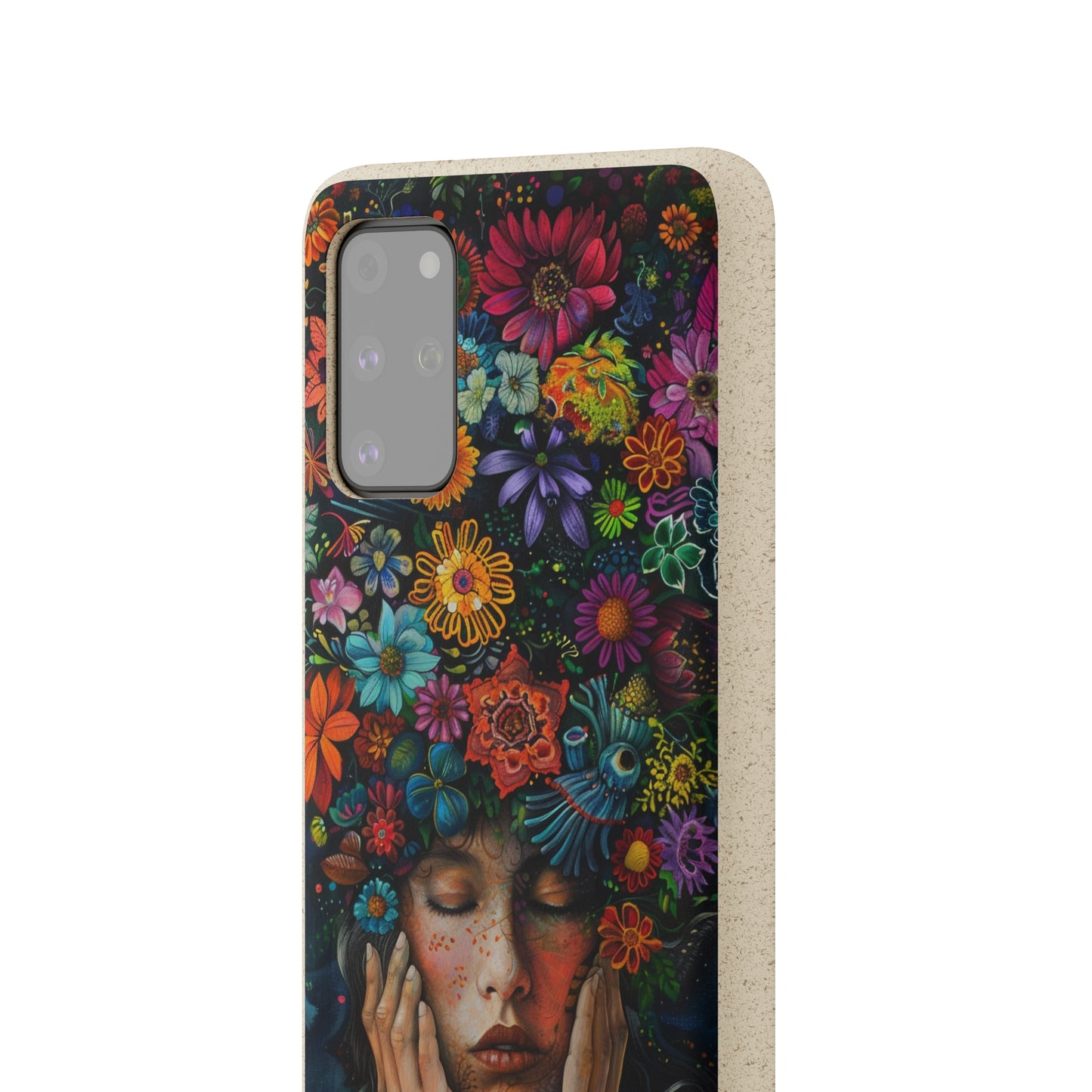 Flower woman Biodegradable Phone Case | iPhone / Samsung