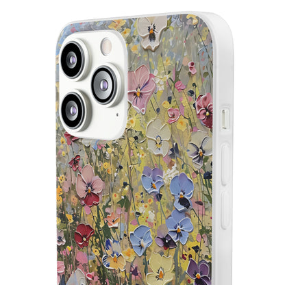 Damien Hirst Inspired Oil on Canvas Flowers | iPhone/Samsung | Slimline Phone Case