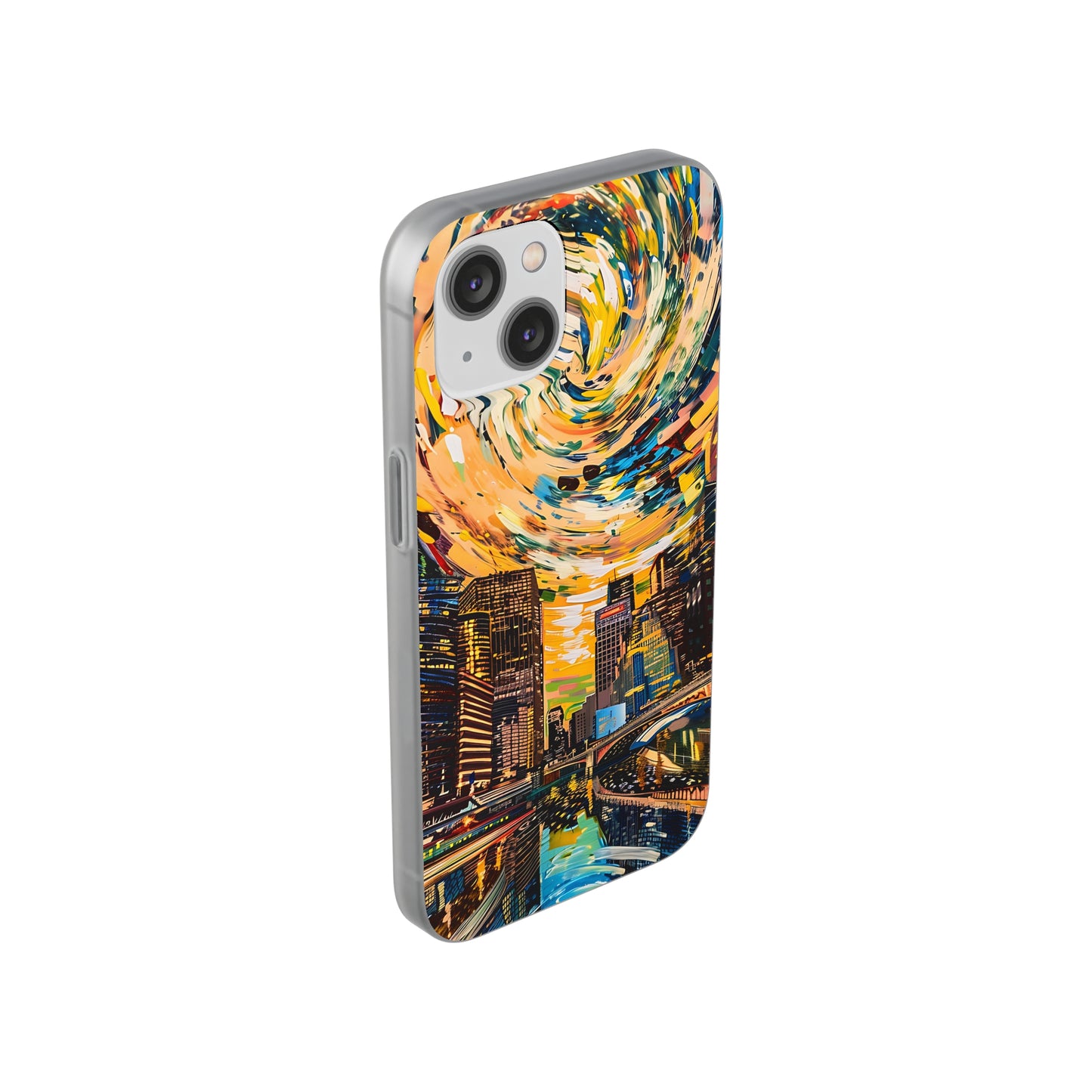 Van Gogh inspired City scene | iPhone/Samsung | Slimline Phone Case