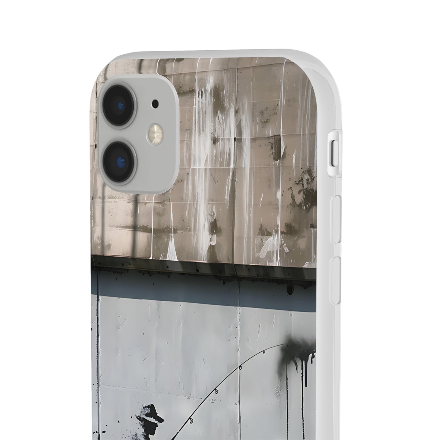 Banksy inspired man fishing | iPhone/Samsung | Slimline Phone Case