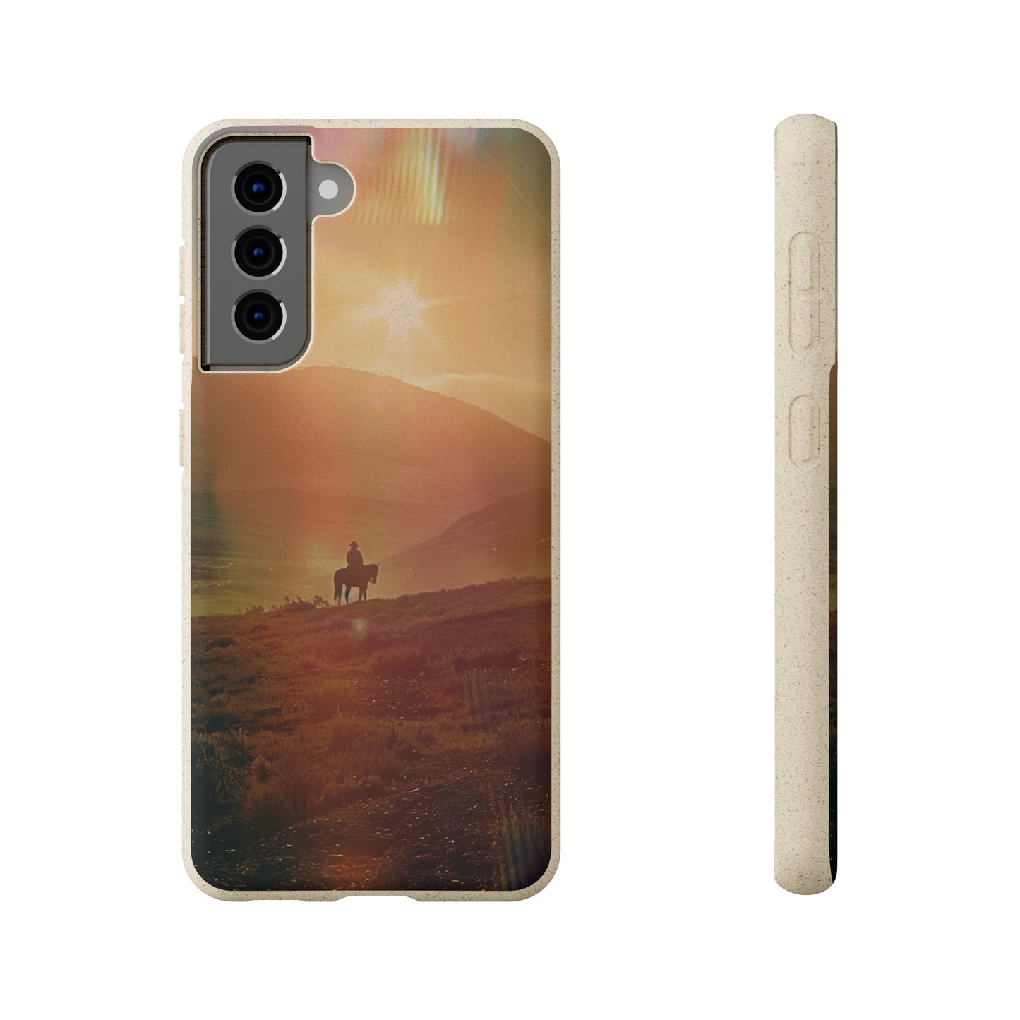 Horse rider cinematic Biodegradable Phone Case | iPhone / Samsung