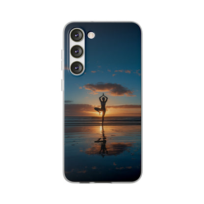 Yoga on the beach Phone Case | iPhone / Samsung