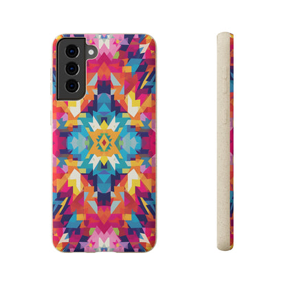 Bold, colourful pattern Biodegradable Phone Case | iPhone / Samsung