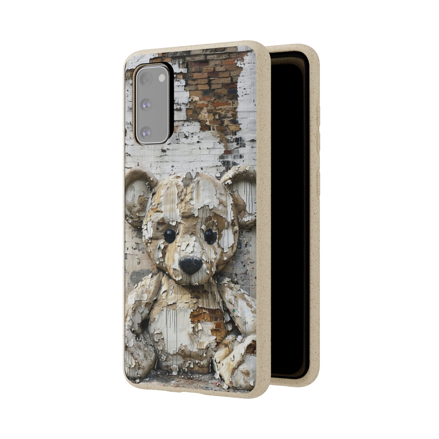 Vhils inspired Teddy Bear Biodegradable Phone Case | iPhone / Samsung