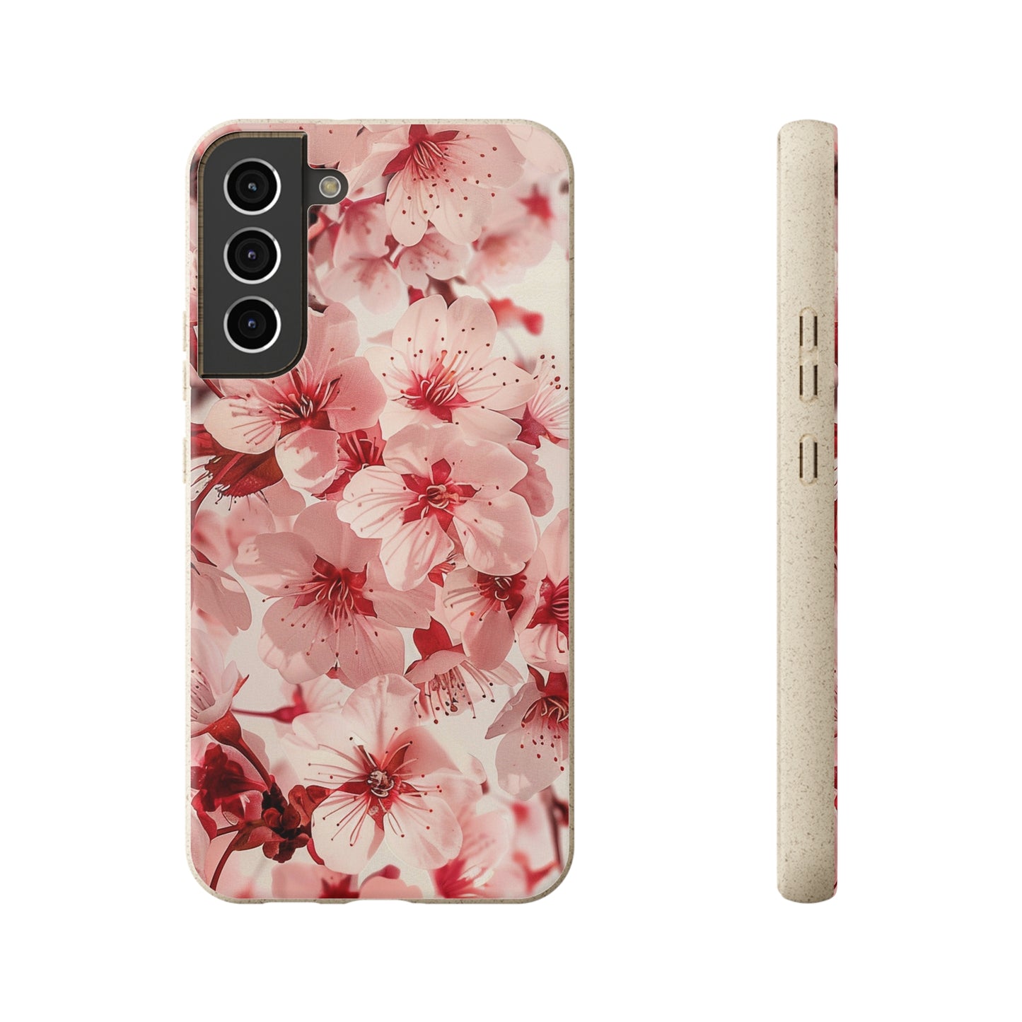 Pink Flowers Biodegradable Phone Case | iPhone / Samsung